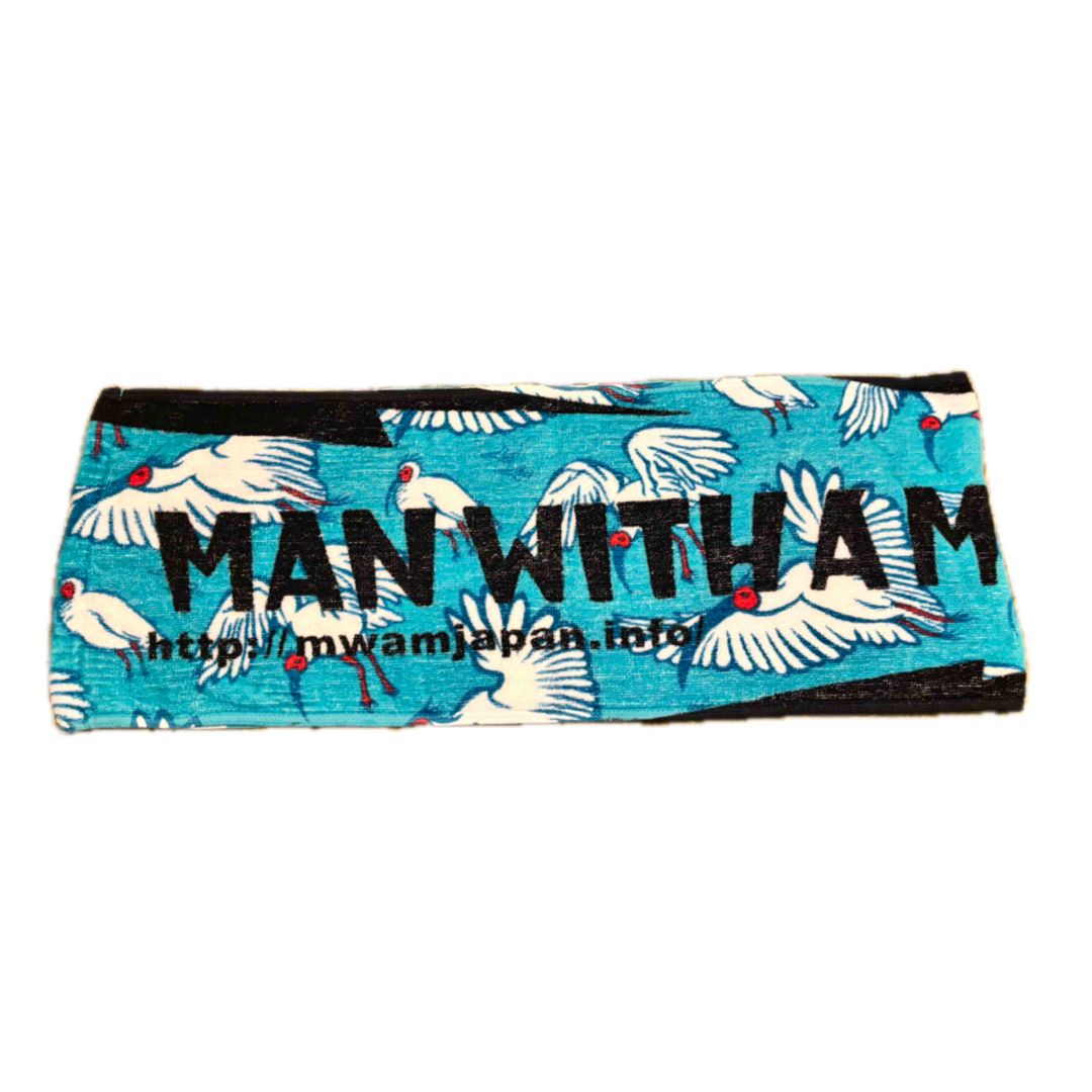 MAN WITH A MISSION - マンウィズ 新潟限定 朱鷺柄 マフラー MAN WITH A MISSION - マンウィズ 新潟限定 朱鷺柄 マフラー