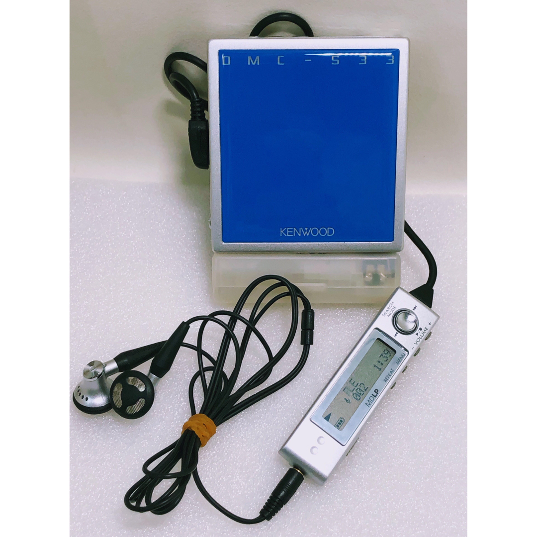 KENWOOD - KENWOOD☆ポータブル MDプレーヤー DMC-S33-L (動作 KENWOOD - KENWOOD☆ポータブル MDプレーヤー DMC-S33-L (動作