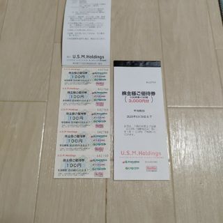 USMH ユナイテッドスーパー マルエツ カスミ 株主優待券 4,500円分(ショッピング)