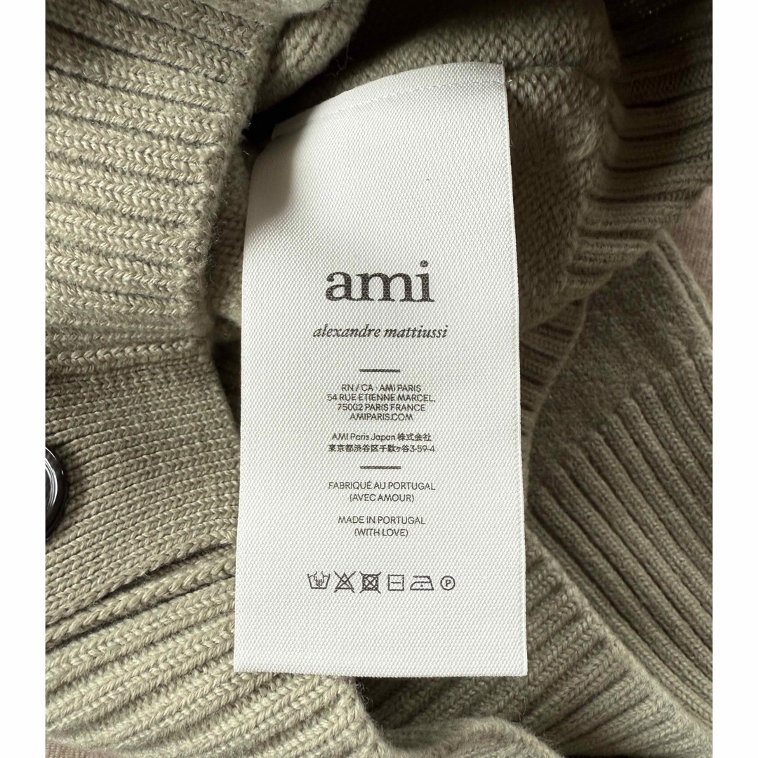 ami - L新品 AMI Paris アミ ビッグ ロゴ ニット カーディガン ami - L新品 AMI Paris アミ ビッグ ロゴ ニット カーディガン