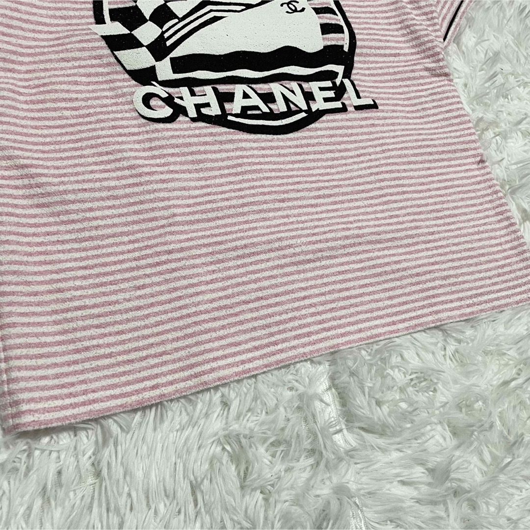 CHANEL - 【即完売モデル】シャネル LA PAUSAボーダー Tシャツ CHANEL - 【即完売モデル】シャネル LA PAUSAボーダー Tシャツ