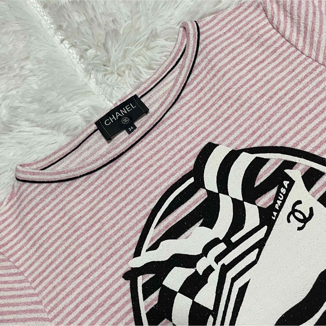 CHANEL - 【即完売モデル】シャネル LA PAUSAボーダー Tシャツ CHANEL - 【即完売モデル】シャネル LA PAUSAボーダー Tシャツ