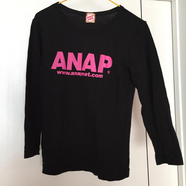 ANAP Kids(アナップキッズ)の美品❤️ANAP KIDS ロングTシャツ 130サイズ キッズ/ベビー/マタニティのキッズ服女の子用(90cm~)(Tシャツ/カットソー)の商品写真