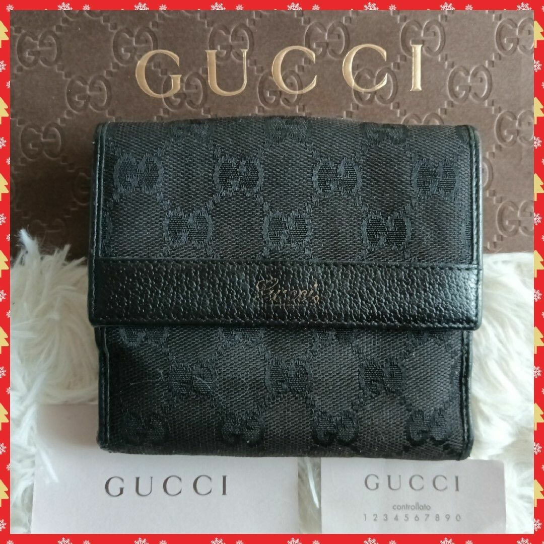 GUCCI - 【GUCCI】グッチ 折り財布 財布 ブラック GGキャンバスの通販 by G・M|グッチならラクマ GUCCI - 【GUCCI】グッチ 折り財布 財布 ブラック GGキャンバスの通販 by G・M|グッチならラクマ