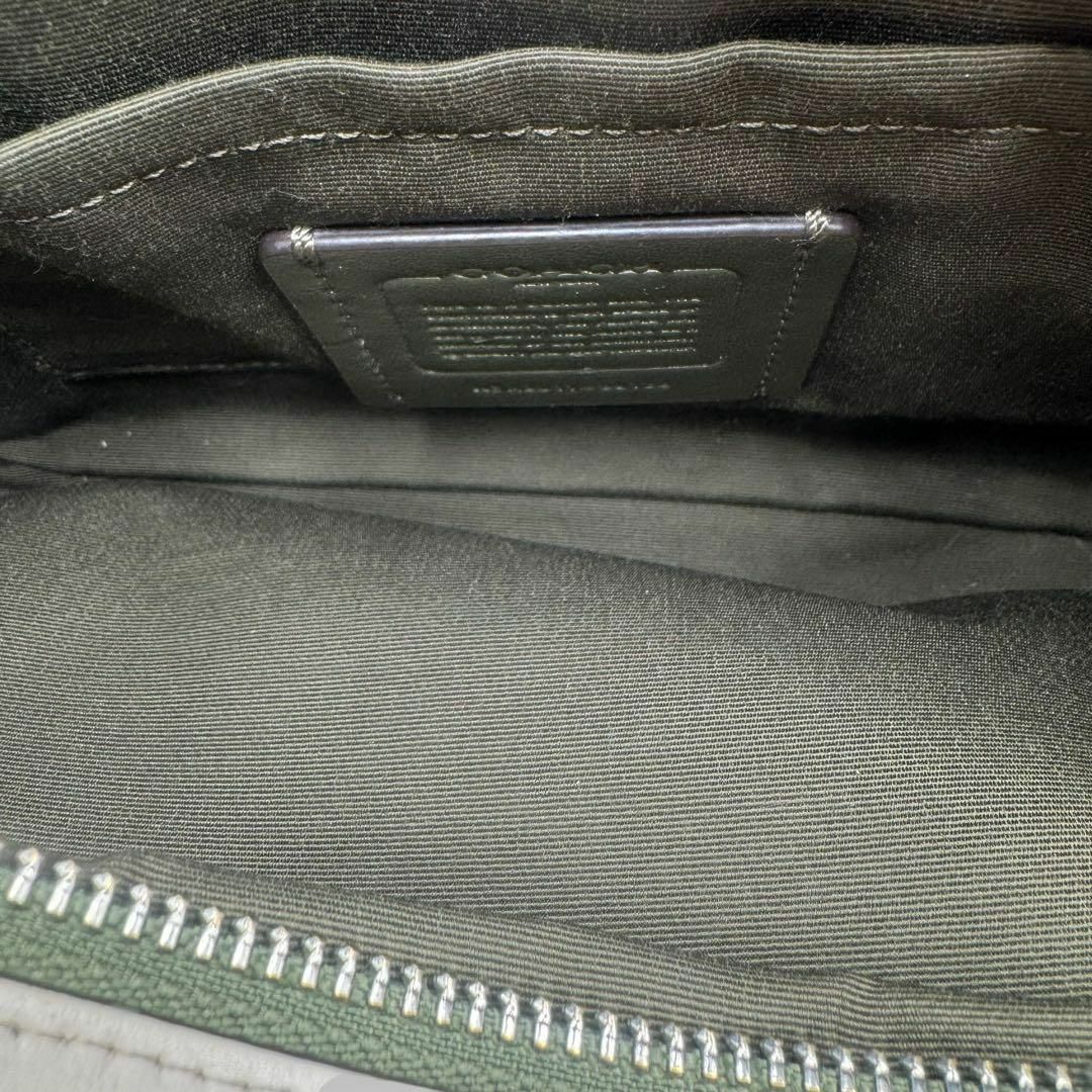 極美品】COACH コーチ ボディバッグ レザー PVC シグネチャー