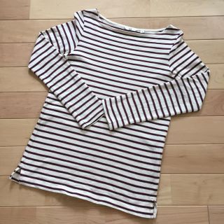 ユニクロ(UNIQLO)の【美品】ユニクロ ボートネック カットソー 記録付送料込(カットソー(長袖/七分))