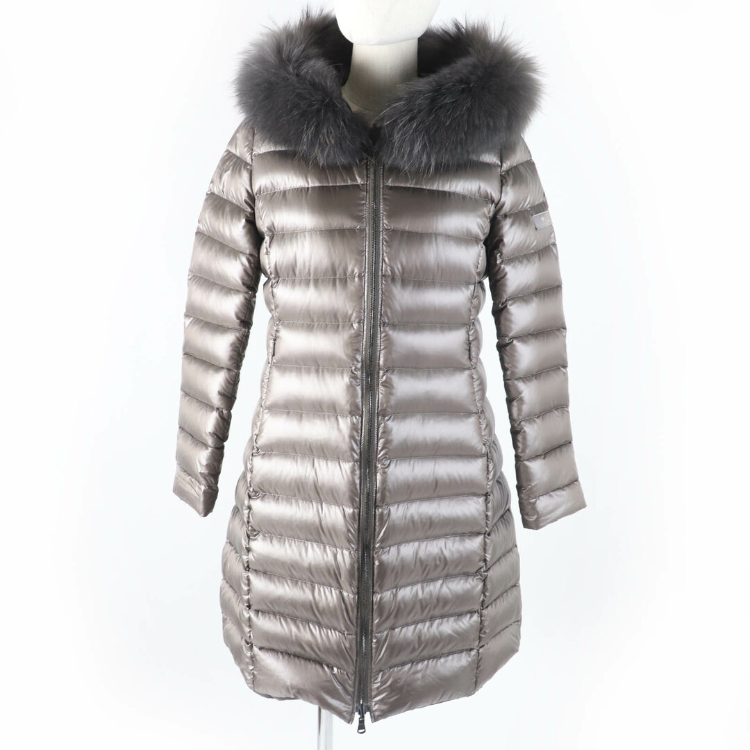 TATRAS - 極美品☆TATRAS タトラス 20AW LTA20A4706 ISERA イセラ リバーシブル ファー・フード付 ダウンコート ブラウン 02 正規品 レディース