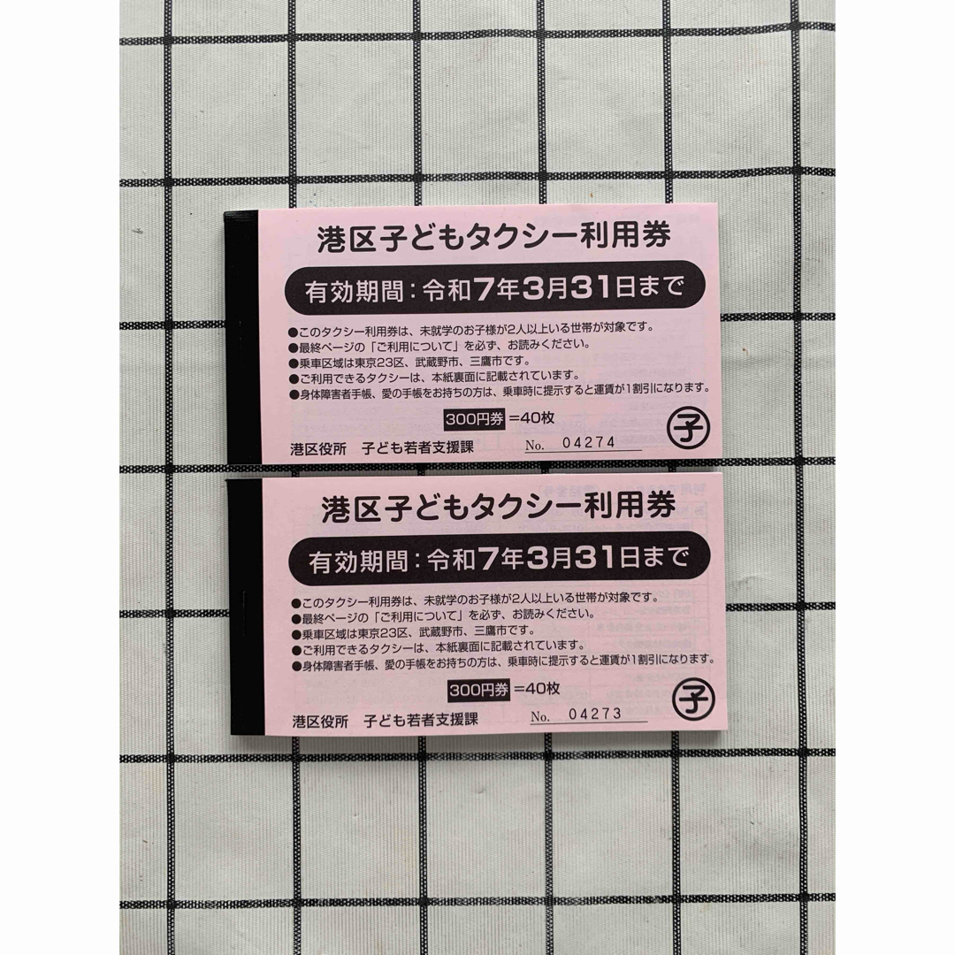 タクシー券 24000円分