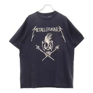 VINTAGE ヴィンテージ 90s METALLICA BEEN THERE DONE LT メタリカ 両面プリント Tシャツ 半袖 カットソー ネイビー(Tシャツ/カットソー(半袖/袖なし))