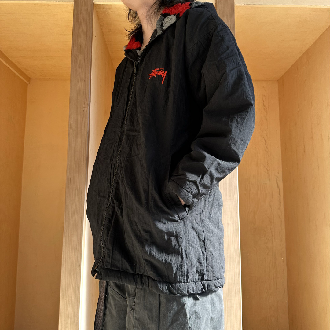 STUSSY - 80年代 STUSSY ステューシー フーデッド ナイロン STUSSY - 80年代 STUSSY ステューシー フーデッド ナイロン