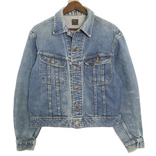 Lee - 70s Lee Denim Jacket 三角タグ USA製 モトグッチAMA の Lee - 70s Lee Denim Jacket 三角タグ USA製 モトグッチAMA の