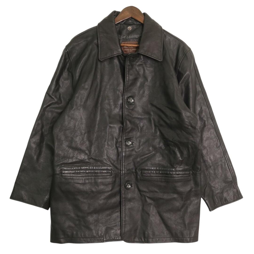 M.K.L.T レザージャケット ブラック (メンズ M) 中古 古着 A4073 M.K.L.T レザージャケット ブラック (メンズ M) 中古 古着 A4073