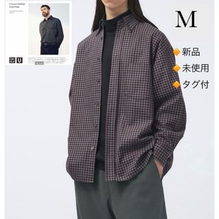 ☆新品☆ クリストフルメール・ツイルオーバーサイズシャツ［M／メンズ／ブラウン］(シャツ)