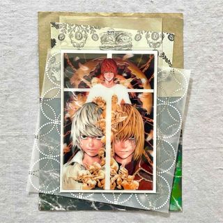 DEATH NOTE　デスノート　3Dポストカード　C　夜神月　ニア　メロ(キャラクターグッズ)