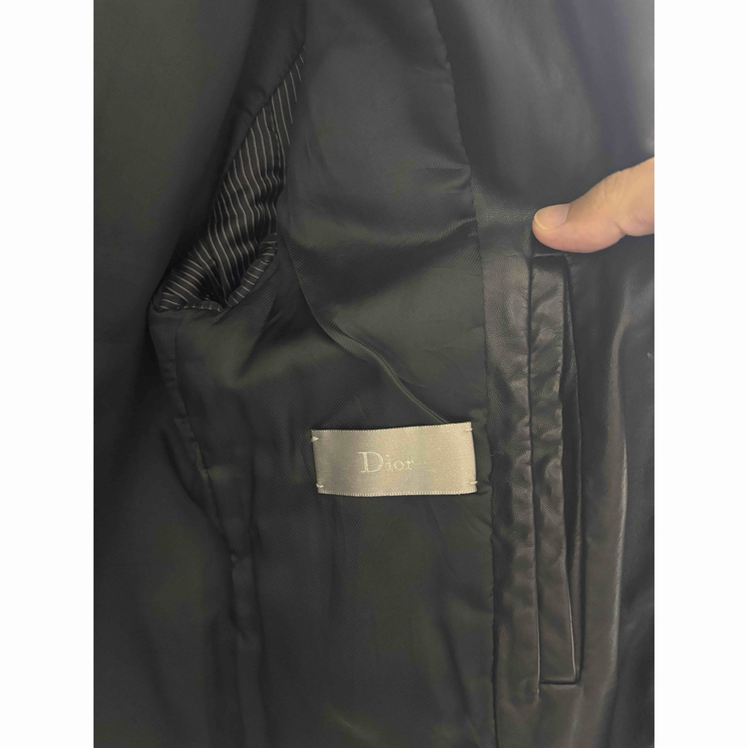DIOR HOMME - DIOR HOMME クロスポケットレザーブルゾンの通販 DIOR HOMME - DIOR HOMME クロスポケットレザーブルゾンの通販
