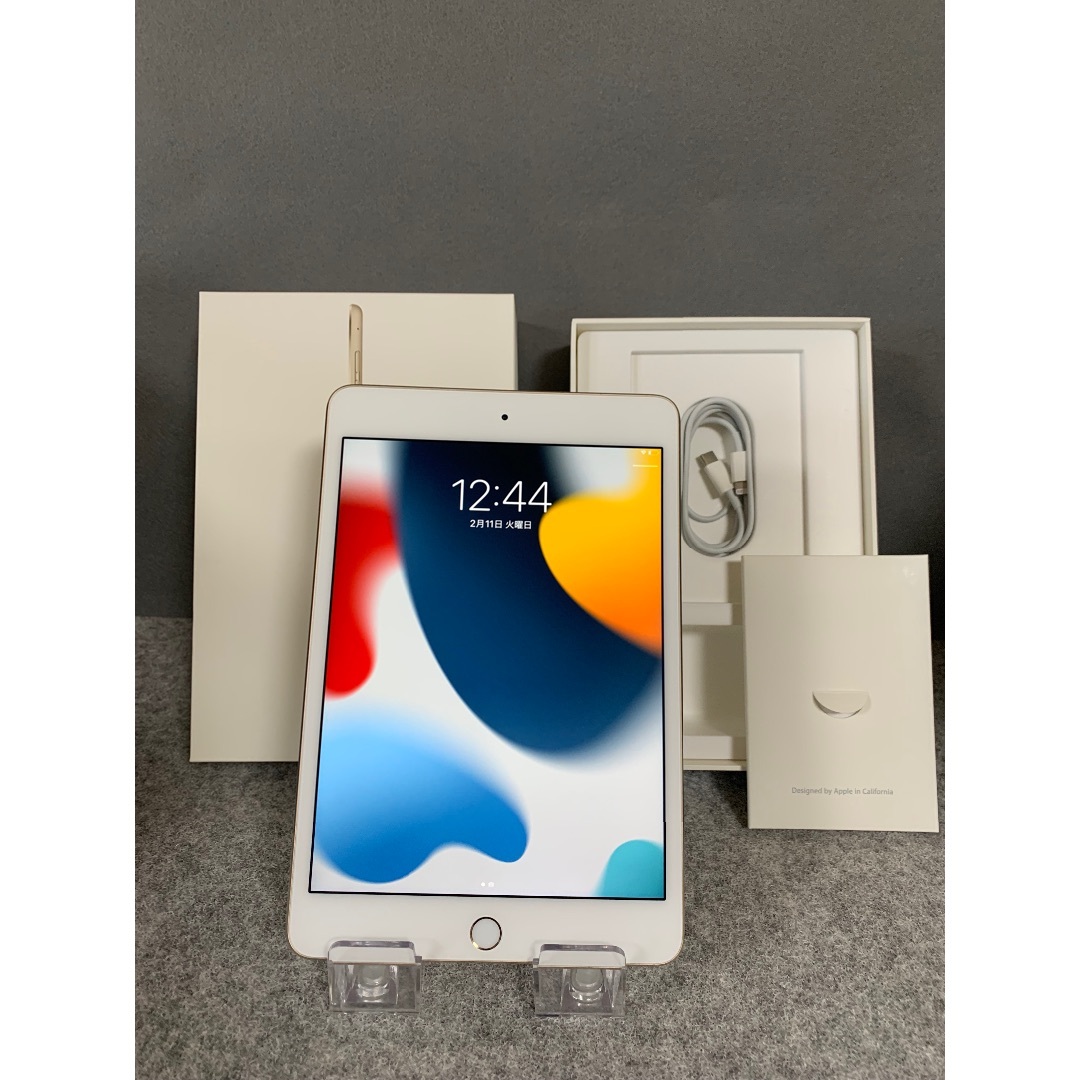 iPhone - 美品 国内版 iPad mini 第4世代 128GB Wi-Fi版 ゴールド色