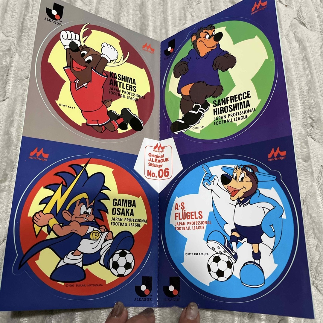 No.06 オリジナル Jリーグステッカーセット 1992年 スポーツ/アウトドアのサッカー/フットサル(記念品/関連グッズ)の商品写真
