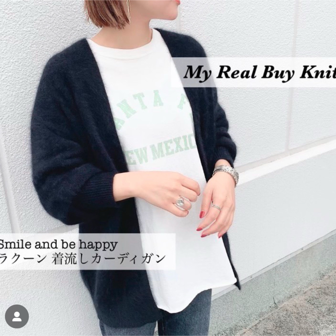 タンタン購入 Smile and be happy/黒 カーディガン カーディガン タンタン購入 Smile and be happy/黒 カーディガン カーディガン