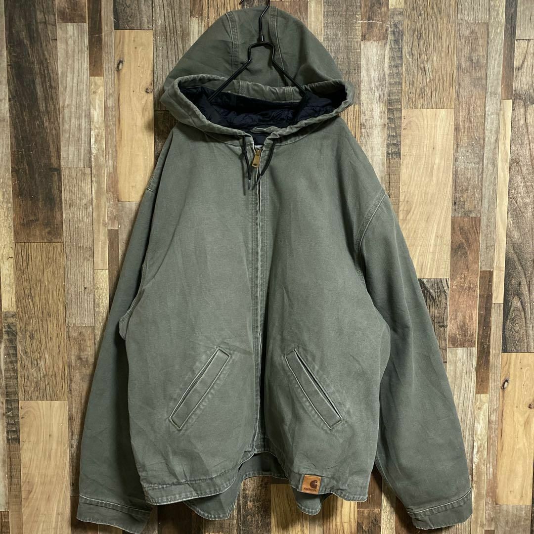carhartt - カーハート アクティブ ジャケット モスグリーン 2XL carhartt - カーハート アクティブ ジャケット モスグリーン 2XL