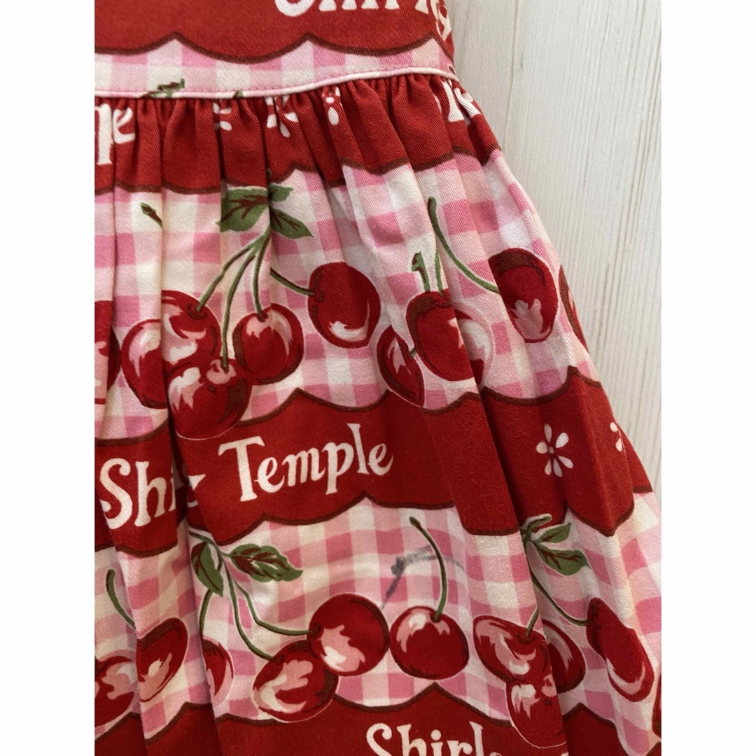 Shirley Temple チェリー柄ワンピース 110 さくらんぼ Shirley Temple チェリー柄ワンピース 110 さくらんぼ