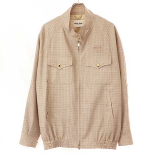 MIU MIU - miu miu ミュウミュウ 23AW Checked Blouson Jacket MIU MIU - miu miu ミュウミュウ 23AW Checked Blouson Jacket