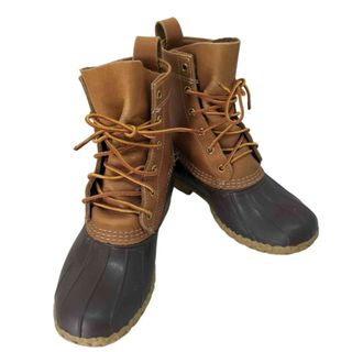 超爆安 L.L.Bean - 茶×ネイビー ビーンブーツ L.L.ビーン USA製 女性用