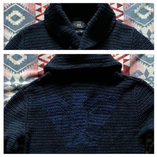 RRL - 新品*RRL*コットン ショールカラー カーディガン*S RRL - 新品*RRL*コットン ショールカラー カーディガン*S