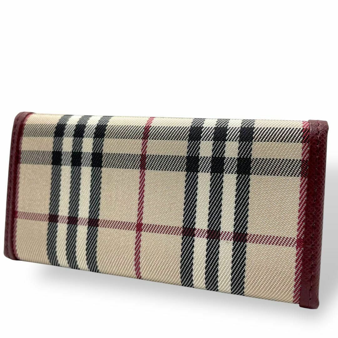 高速配送 未使用品 BURBERRY バーバリー 5連キーケース チェック レッド 赤 小物