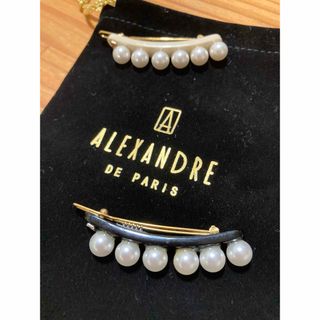アレクサンドルドゥパリ(ALEXANDRE DE PARIS)のアレクサンドルドゥパリ　パールボールピン　2本セット(ヘアピン)