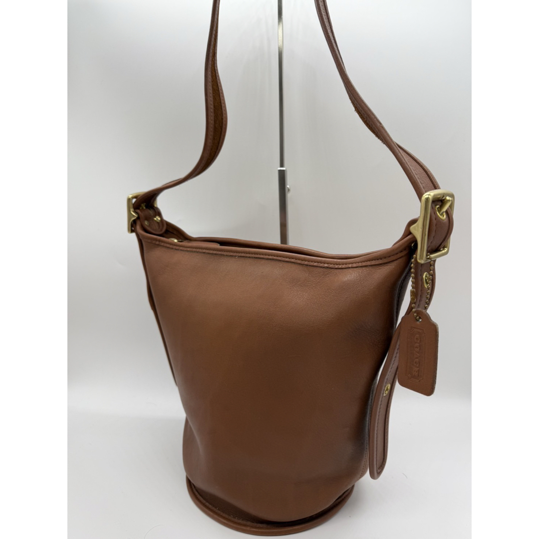 COACH コーチ USA製 グローブレザー バケツ型 ショルダー バッグ COACH コーチ USA製 グローブレザー バケツ型 ショルダー バッグ