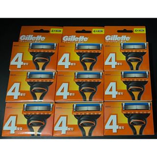 ジレット(Gillette)の「フュージョンマニュアル替刃4B×9」 新品未開封(カミソリ)