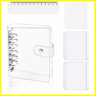 【在庫処分】YFFSFDC システム手帳 A7 PVC バインダー ミニ6穴手帳(その他)