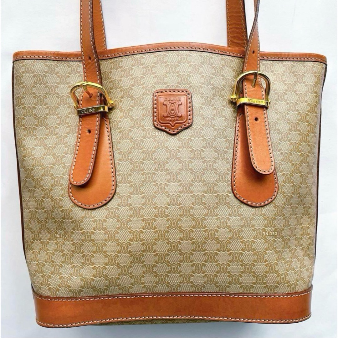CELINE - 【美品】celine オールドセリーヌ マカダム柄 バケツ型 CELINE - 【美品】celine オールドセリーヌ マカダム柄 バケツ型