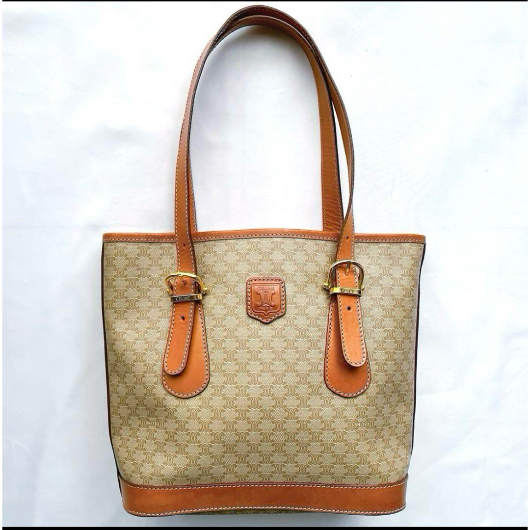 CELINE - 【美品】celine オールドセリーヌ マカダム柄 バケツ型 CELINE - 【美品】celine オールドセリーヌ マカダム柄 バケツ型