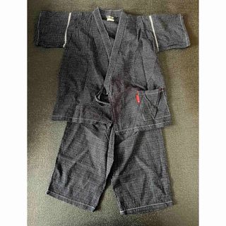 美品　綿の郷 甚平上下セット サイズ　130 (甚平/浴衣)