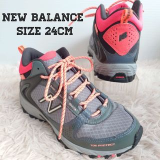 ニューバランス(New Balance)の美品 new balance ニューバランス スニーカー 靴 24 グレー 灰色(スニーカー)