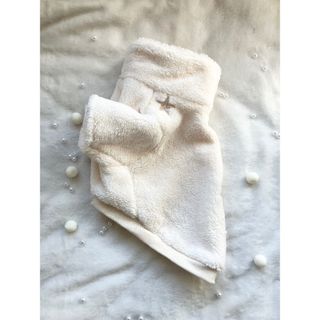 犬服　犬　L　星と月　冬　あったか　ハンドメイド　ハイネック　フリース　袖付き(ペット服/アクセサリー)