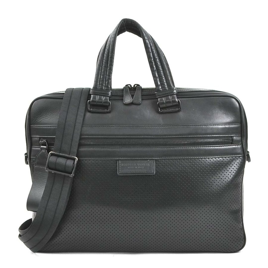 BOTTEGA VENETA - ボッテガヴェネタ BOTTEGAVENETA ハンドバッグ ビジネスバッグ レッジェーロ レザー ブラック メンズ 送料無料【中古】 r10142g