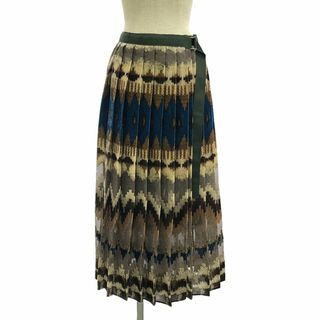sacai ラップスカート 巻きスカート プリーツ チェック柄 sacai ラップスカート 巻きスカート プリーツ チェック柄