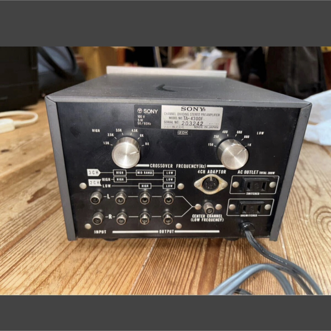 完動品】SONY TA-4300F ソニー チャンネルデバイダー ② 完動品】SONY TA-4300F ソニー チャンネルデバイダー ②
