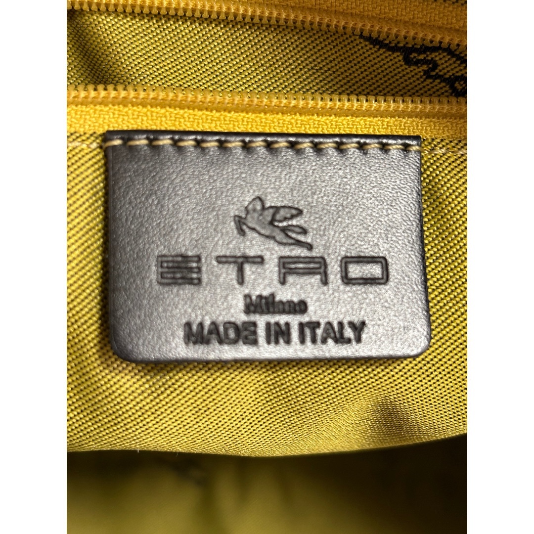 ETRO エトロ 2way ボストン ペイズリー 南京錠 鍵 大容量 ○希少○