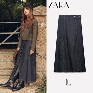 ZARA - 【未使用 完売品】ZARA アシンメトリー メタリック ZARA - 【未使用 完売品】ZARA アシンメトリー メタリック