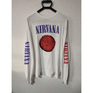 【値下げ不可】古着 NIRVANA ロンＴ ボロ(Tシャツ/カットソー(七分/長袖))