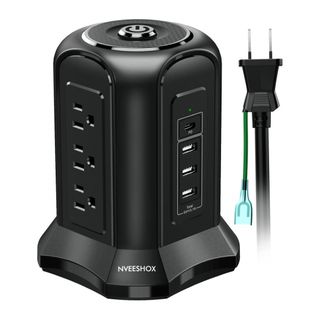 電源タップ タワー型　延長コード 5m(PC周辺機器)