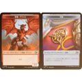 【FOIL/両面仕様】マジックザギャザリング DFT JP 0004/0011 恐竜・ドラゴン / 宝物 (日本語版 トークン) 霊気走破 (MTG)