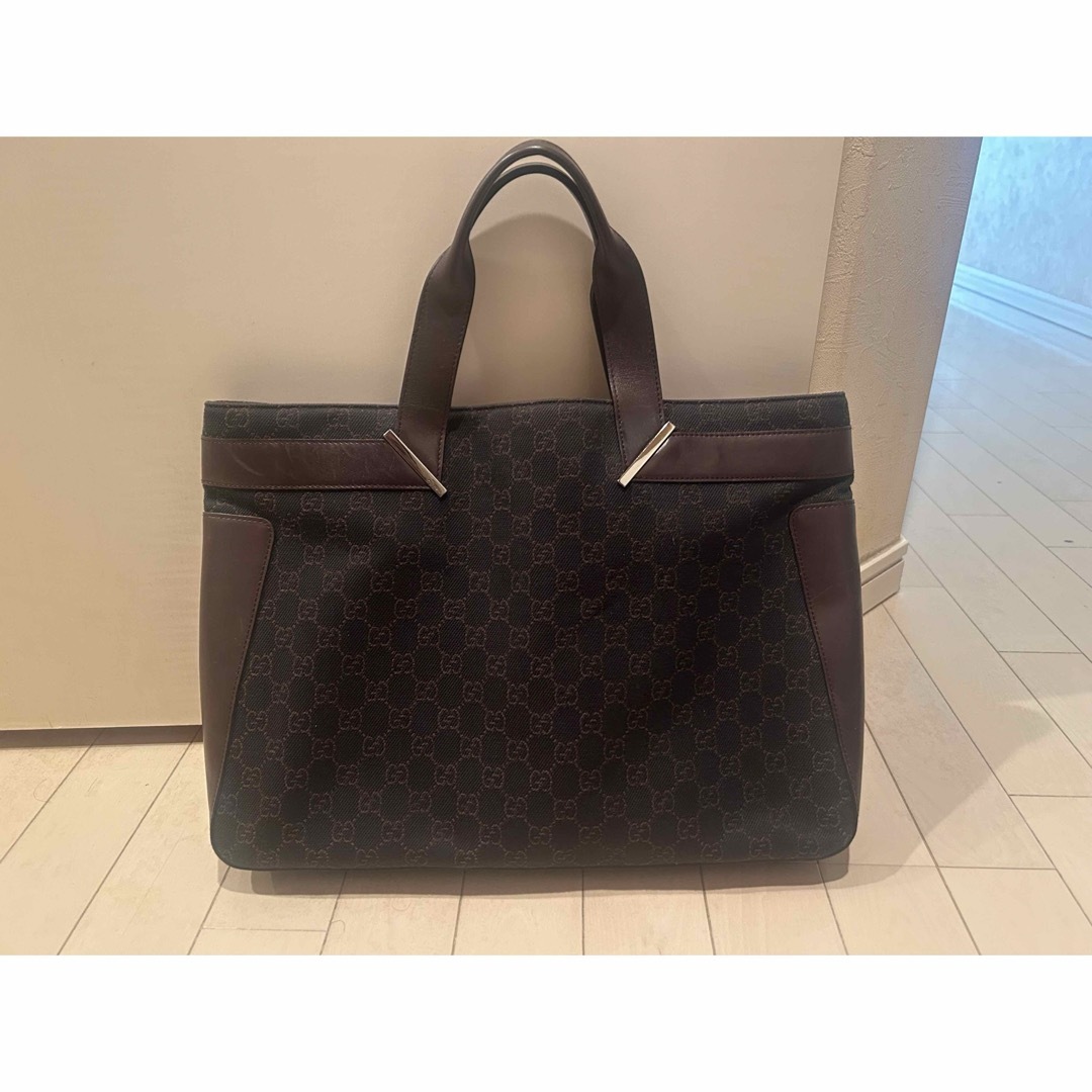 GUCCIビジネスバッグ ブラウン キャンバス/レザー バッグ GUCCIビジネスバッグ ブラウン キャンバス/レザー バッグ