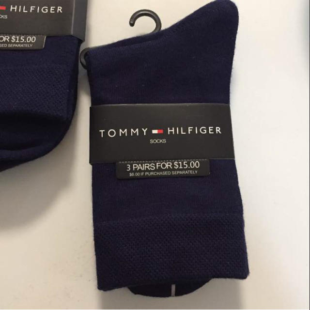 TOMMY HILFIGER(トミーヒルフィガー)の【新品 送料無料】濃紺トミーヒルフィガー ソックスセット メンズのレッグウェア(ソックス)の商品写真