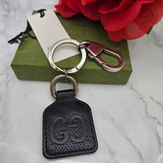 GUCCI - 新品同様 グッチ 現行 ダブルG キーチェーン キーリング GUCCI - 新品同様 グッチ 現行 ダブルG キーチェーン キーリング