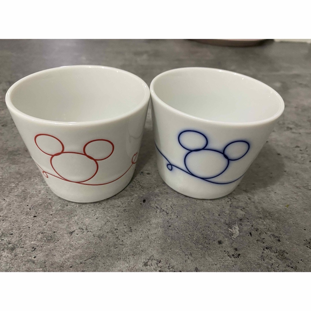 Disney(ディズニー)のディズニー　ミッキー＆ミニー　小皿　カップ エンタメ/ホビーのおもちゃ/ぬいぐるみ(キャラクターグッズ)の商品写真