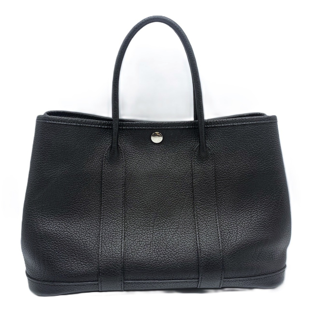 HERMES - エルメス ガーデンパーティTPM ネゴンダ ブラック トートバッグ ハンドバッグ レディース HERMES ABランク